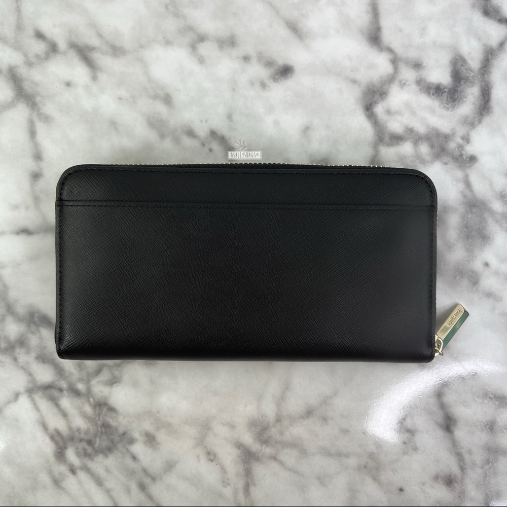 Kate Spade Pearl Embellish Large Continental Zip Around Wallet - Picture 4 of 6